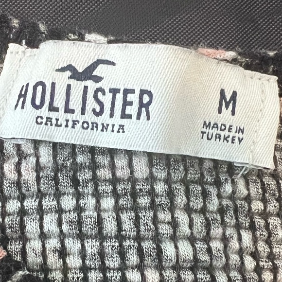 Hollister Black and White Floral Long Sleeve Top - Picture 8 of 11